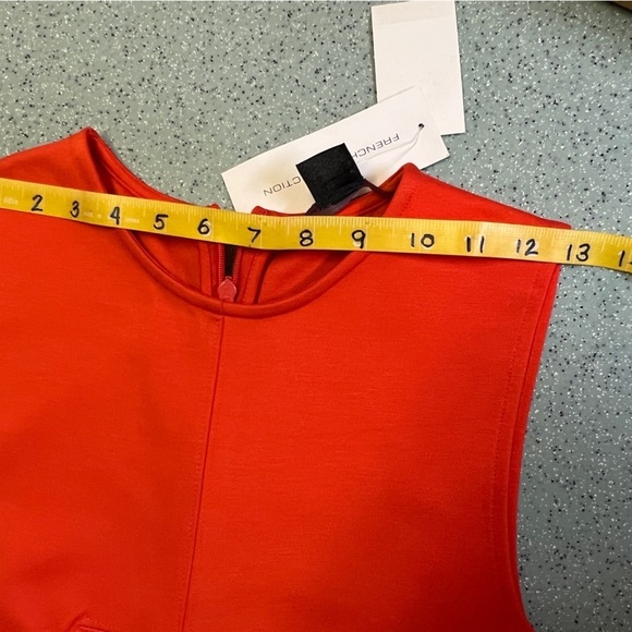 Poppy red FRENCH CONNECTION bodycon dress‎ size 8. - Picture 12 of 15